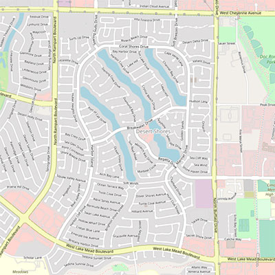 Desert Shores Area Map